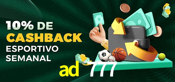 10% de bônus de cashback na ad 777