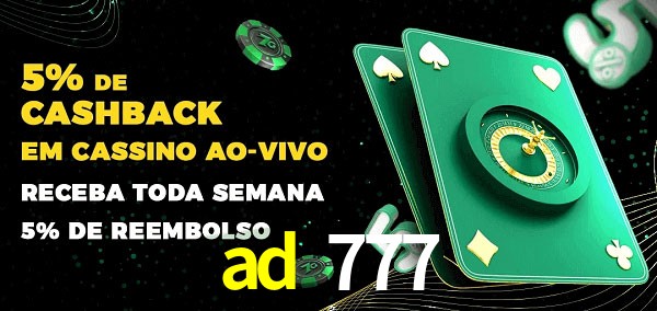 Promoções do cassino ao Vivo ad 777